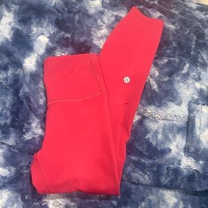 lululemon athletica Bold Scarlet Leggings